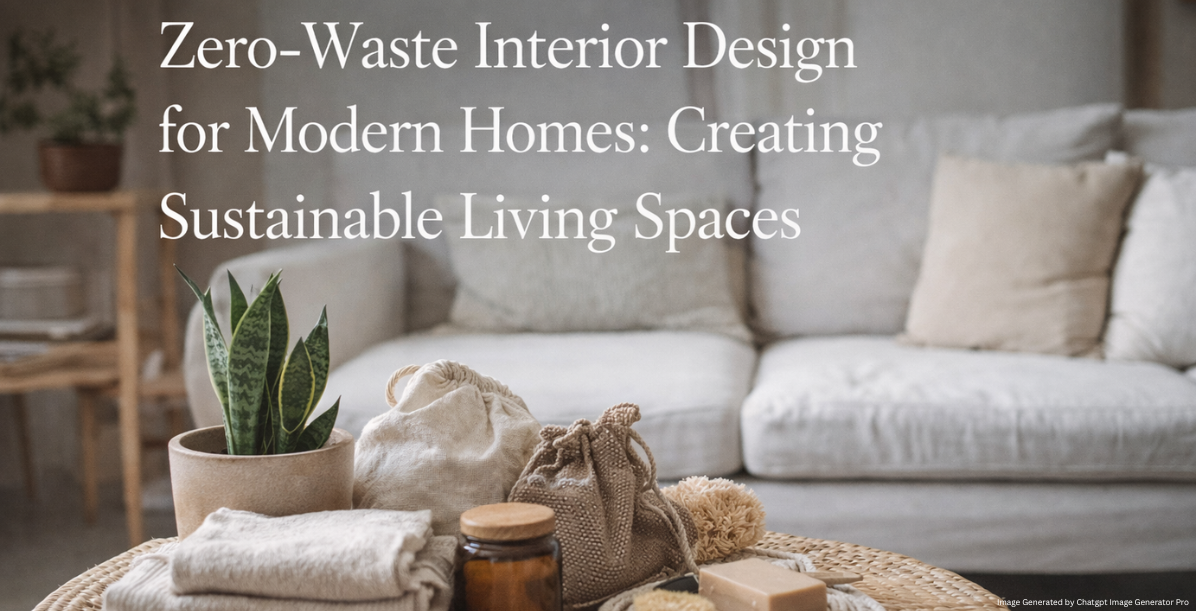 Zero-Waste Interior Design for Modern Homes: Creating Sustainable Living Spaces